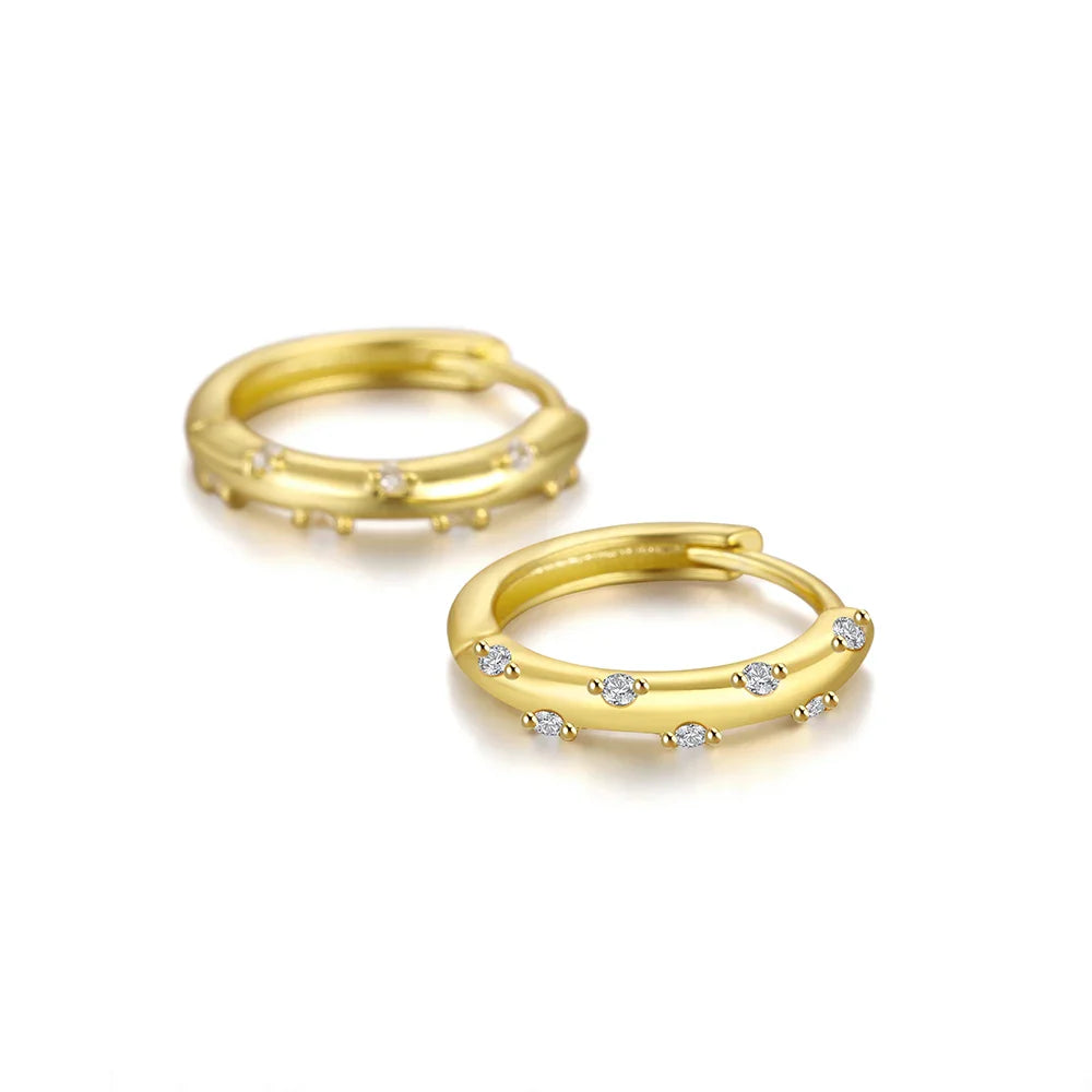 TALIA S925 HUGGIE OORBELLEN