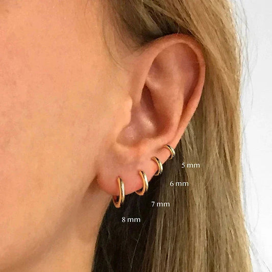 RHEA KLASSIEKE HOOPS – S925 ZILVER