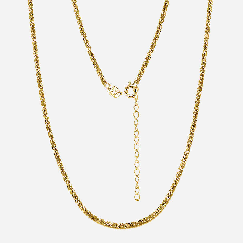 Beach ketting | 18K Goud 2mm