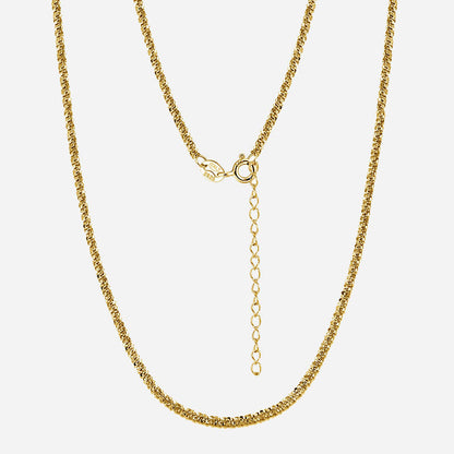 Beach ketting | 18K Goud 2mm