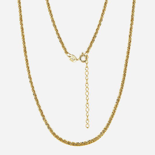 Beach ketting | 18K Goud 2mm