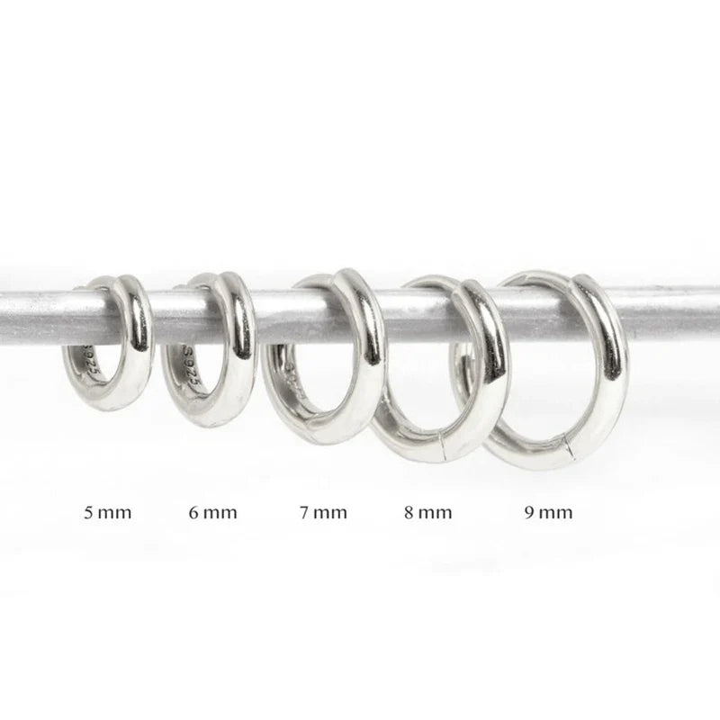 RHEA KLASSIEKE HOOPS – S925 ZILVER