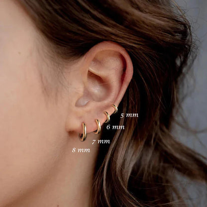 RHEA KLASSIEKE HOOPS – S925 ZILVER