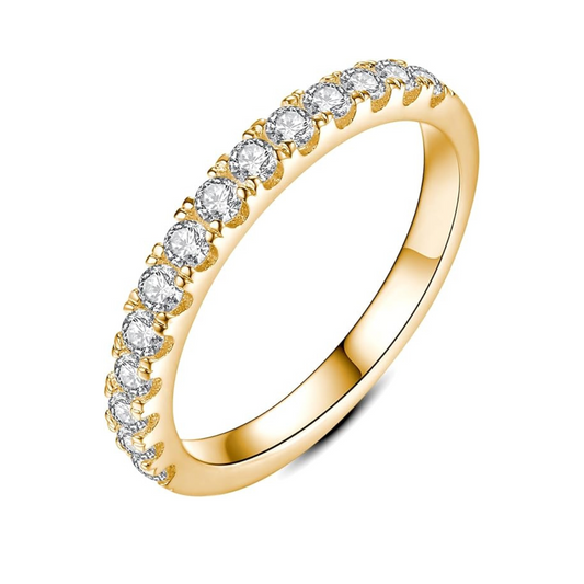 Diamanten knoppen ring | 18k Goud