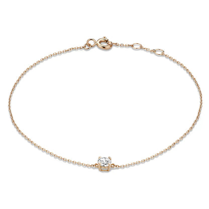 Cléa 14k gouden armband met moissaniet stenen