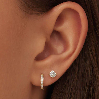 Dara Brillane Oorbellen Set | Goud 18k