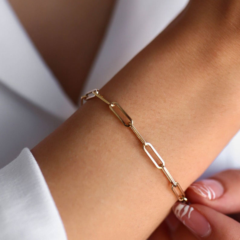 Rosa armbandje | 18K Goud 4mm