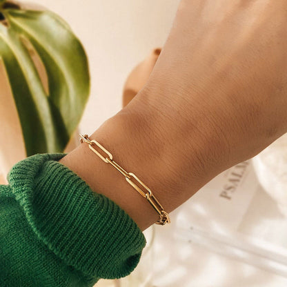 Rosa armbandje | 18K Goud 4mm