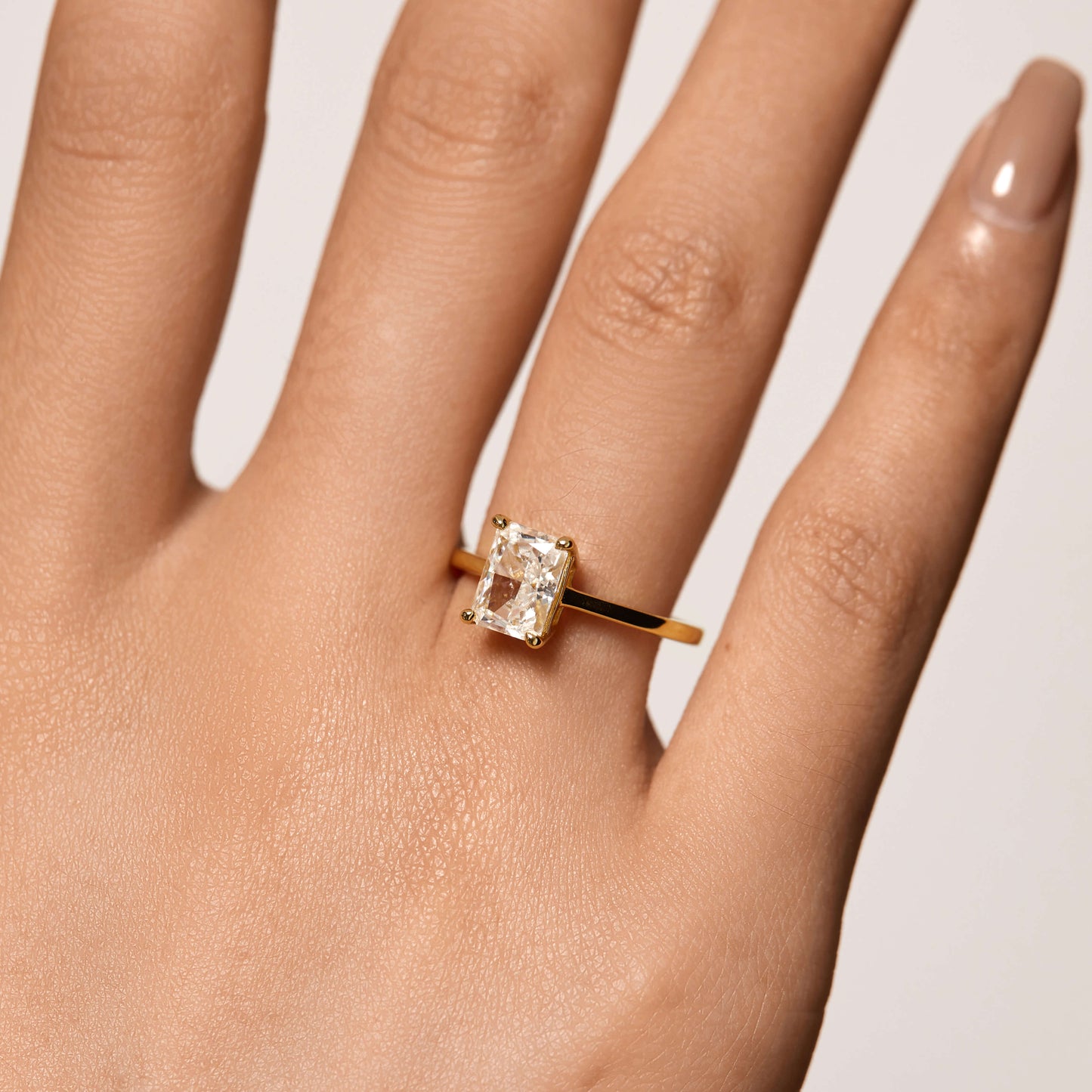 Stralende Solitaire Ring – 14K Goud