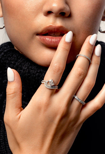 Pavé Vagues Ring – 14K Goud
