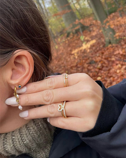 Sunburst oorbellen | 18K Goud